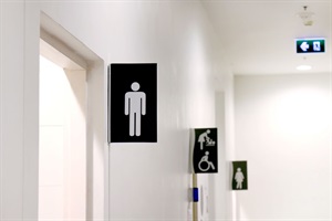 Public toilet signage