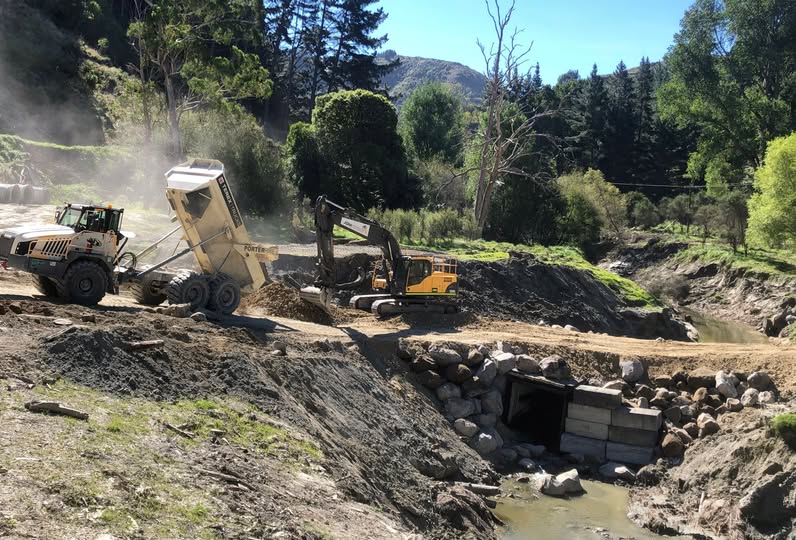 Repairs to Culvert 49 on Kauarapaoa Road in 2022