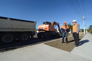 Roading project in urban Whanganui